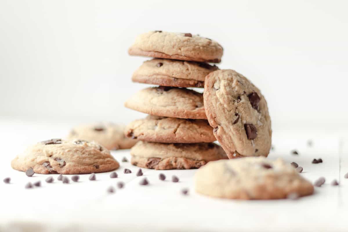 Tahini Chocolate Chip Cookies - Eats by Nicole