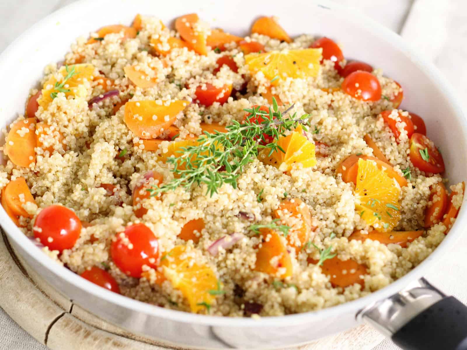 quinoa salad in a bowl