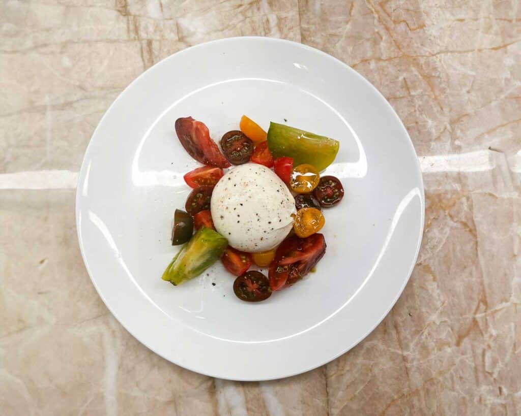 Heirloom Tomato and Burrata Salad