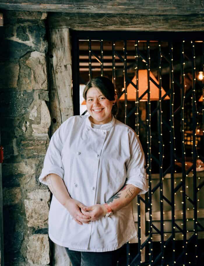 Chef Lucy Arnell in chef whites