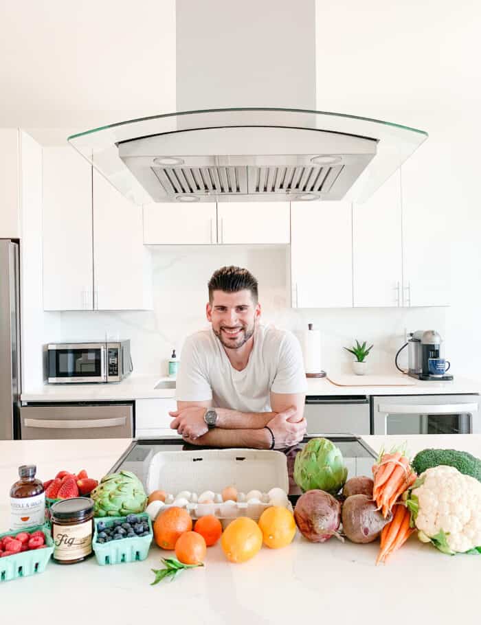 Chef Michael Turzilli in a client kitchen